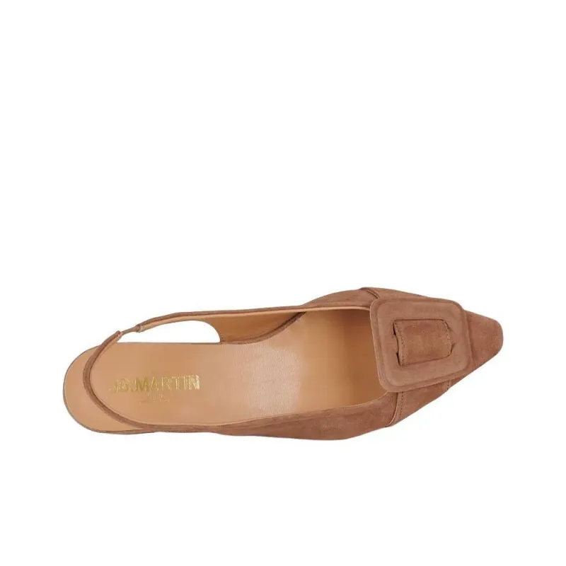 JB MARTIN Varia Chunky Heel High Heels 3cm Women's Brown-5