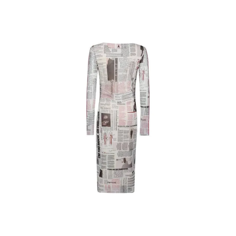 Patrizia Pepe News Paper print Midi Dress-1