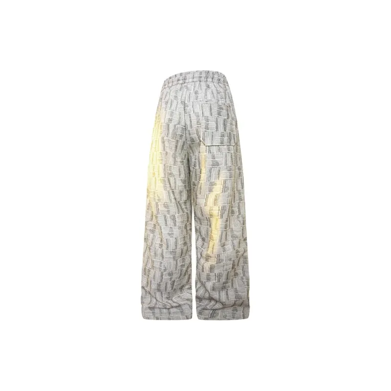 KOKO BASE Casual Pants Unisex Heather White-1