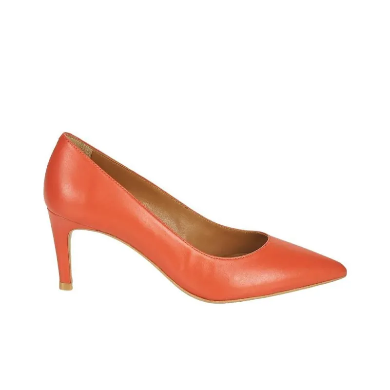 JB MARTIN Elsa Slim Heel High Heels 7cm Women's Orange-1