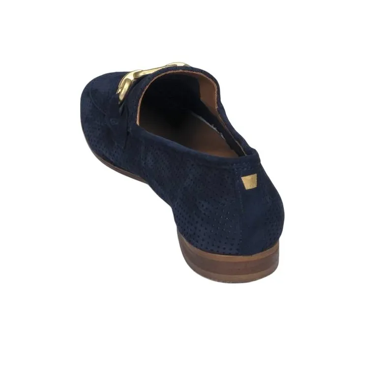 JB MARTIN FRANCHE BIJOU Loafers 1.5cm Women's Dark Blue-4
