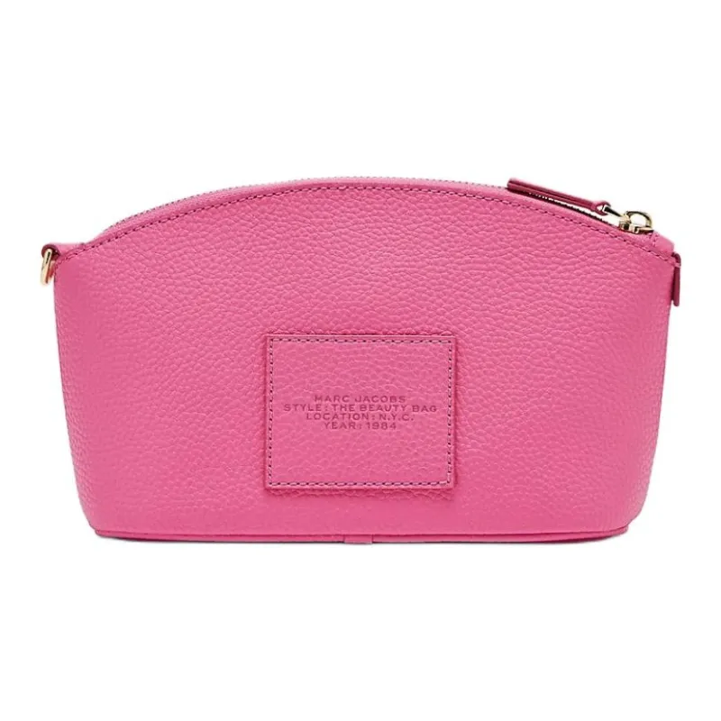 MARC JACOBS Eggstone Leather Storage Bag Women's Bowknot Pink-2
