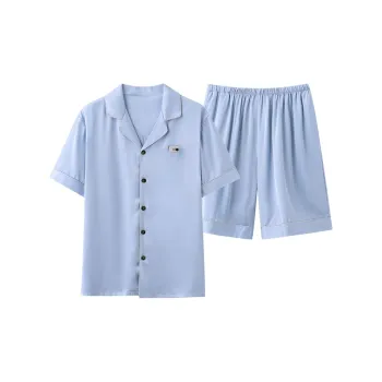 XIAFENYAN Pajama Set Men's Sky Blue