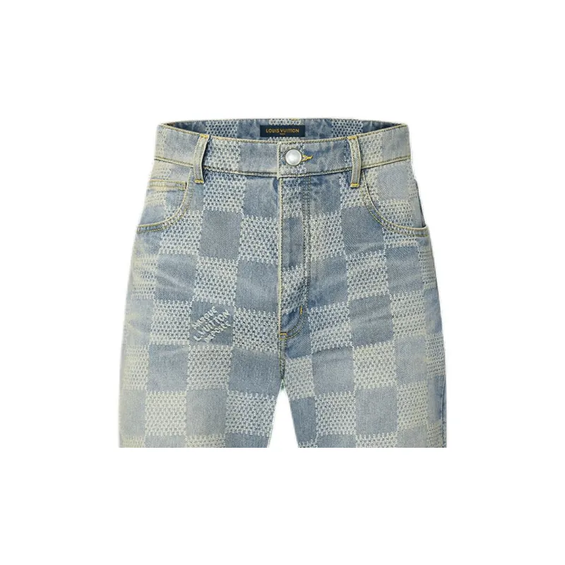 LOUIS VUITTON Damier Denim 3D Bootcut-2
