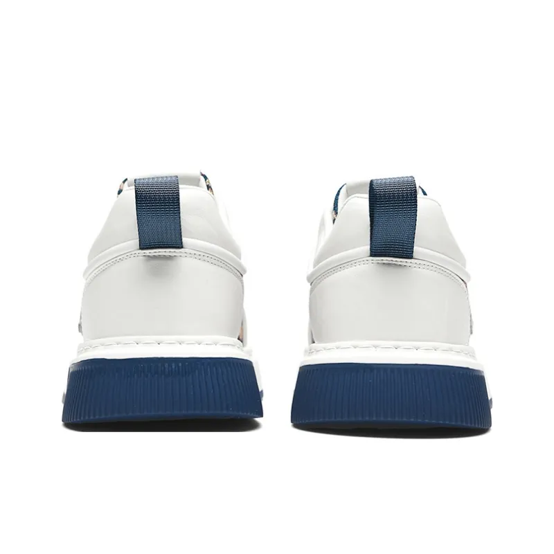 AOKANG Air Force One Series Skateboard Shoes Unisex Low Top Mocha, Denim Blue-4