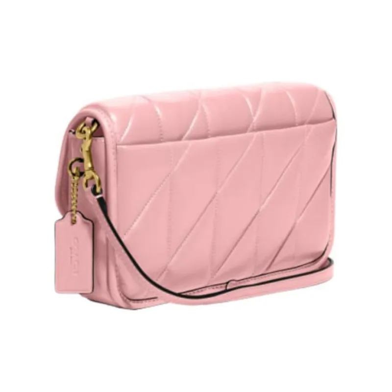 COACH Hayden Nappa Leather Pillow Bag, Shoulder Bag, Crossbody Bag Small Size Women's Pink-1