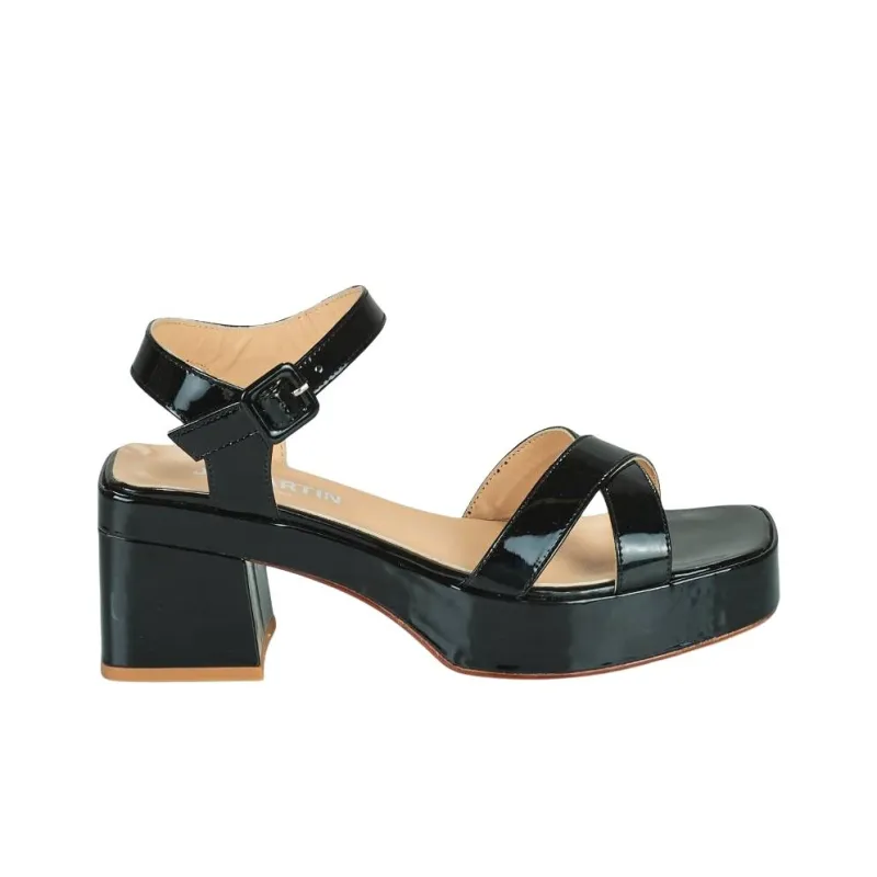 JB MARTIN LUNAIRE Strap Sandals 7cm Women's Black-1