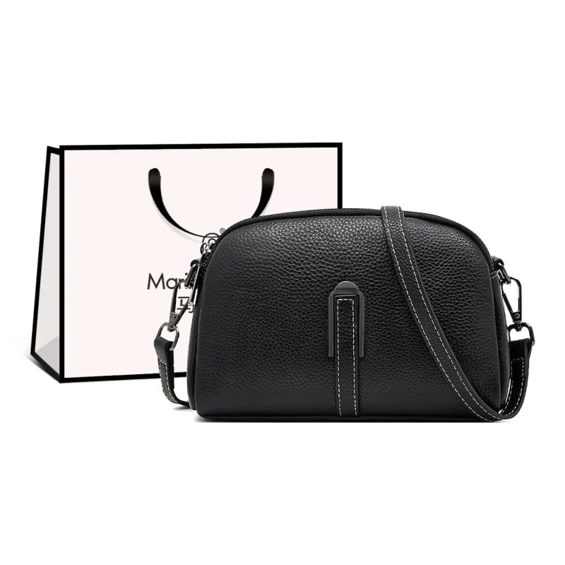 Marino Orlandi Top Grain Cow Leather With Synthetic Leather Small Square Bag Shoulder Bag Small Size Women's Multicolor-6