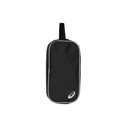 Asics Polyester Storage Bag Medium Size Unisex Black & White