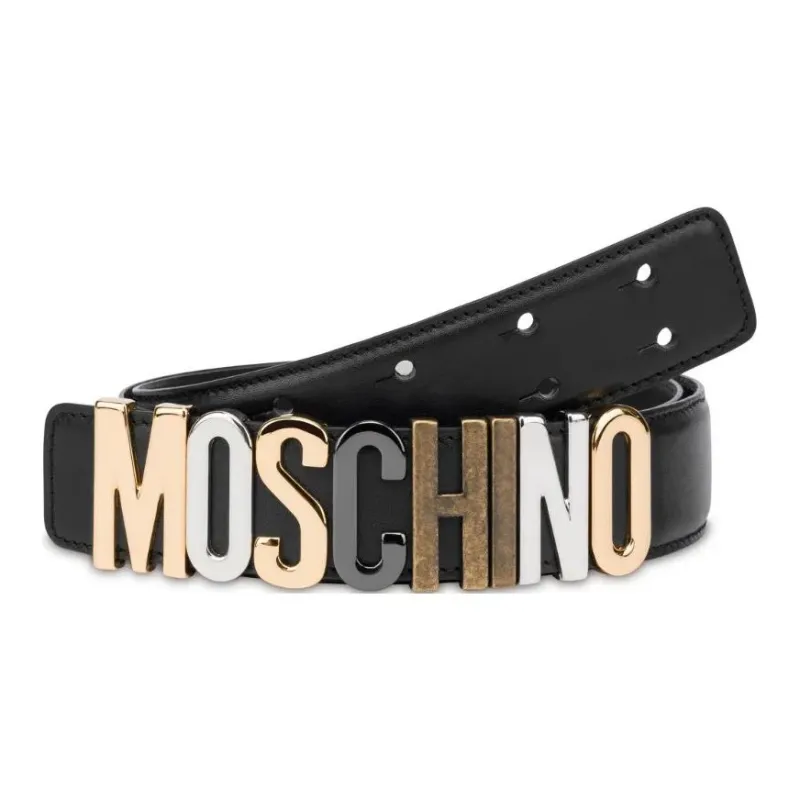 MOSCHINO Logo plaque Belt-1