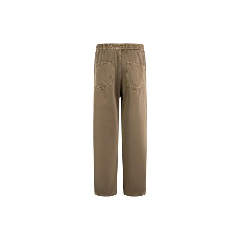 Hansca Wide Leg Hip Hiding Leg Lengthening Straight Fit Jeans Men's-1