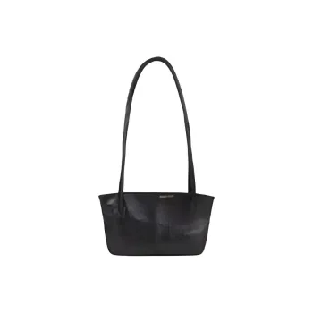 Paloma-wool Cow Leather Tote Bag Shopping Bag Shoulder Bags Large Size Women's Black
