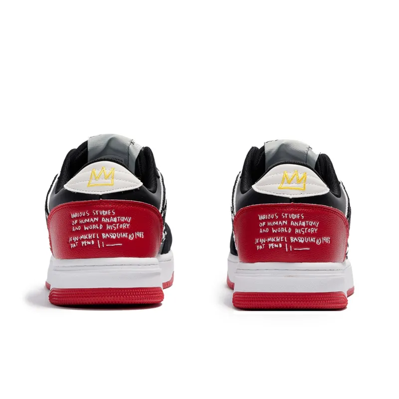 JACK JONES· JACK JONES/Jack Jones X Basquiat Jack Jones BSQ Slip Resistant Low Top Skateboard Shoes Men's-10