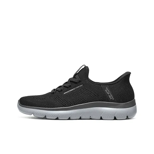 Skechers Slip Ins Breathable Balance Low Top Casual Shoes Men's Black