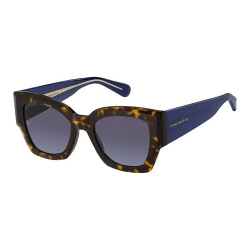 Tommy Hilfiger Acetate Cat Eye Sunglasses Women's Havana