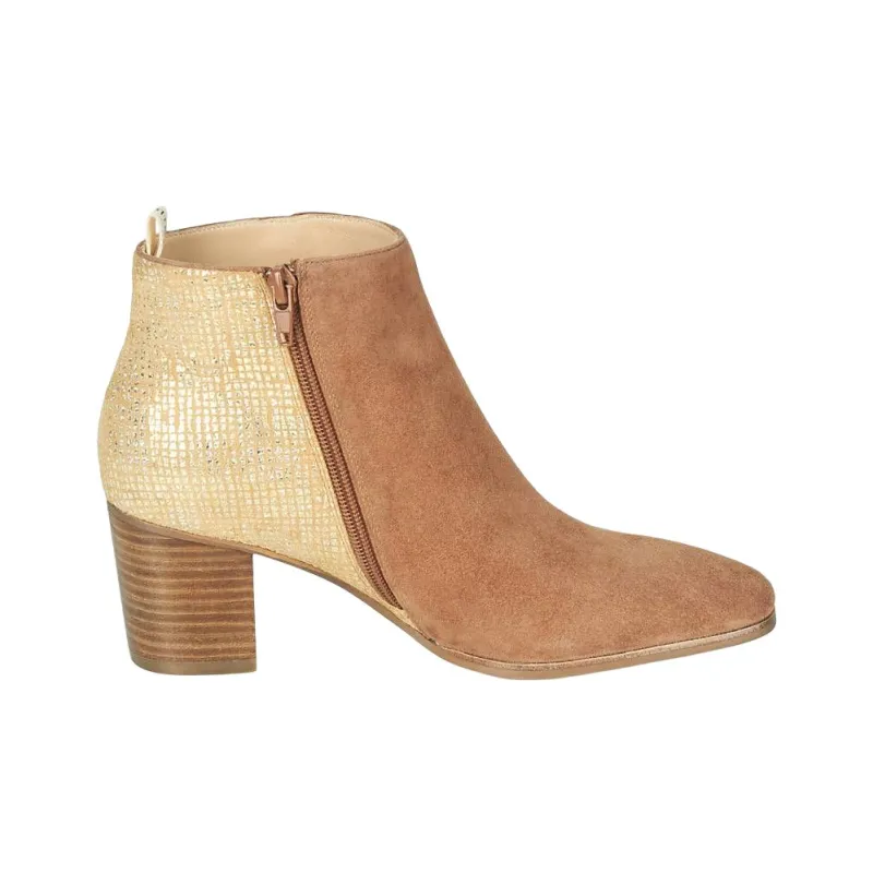 JB MARTIN Ankle Boots Women's Yellow Brown-1