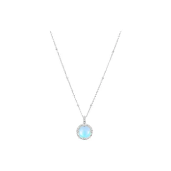 Heart Grass S925 Silver Necklaces Women's