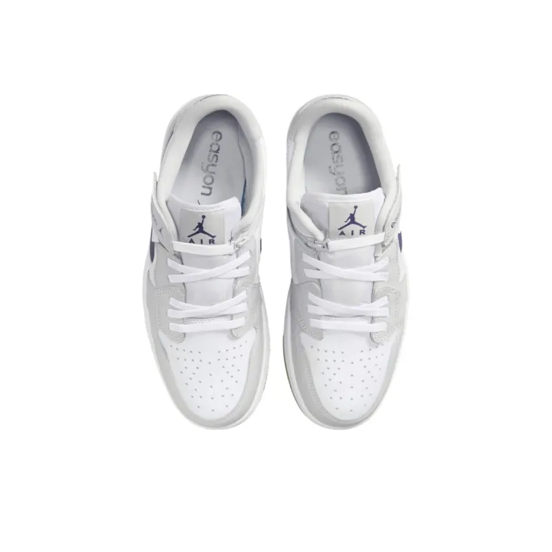 Jordan 1 Low EasyOn White Neutral Grey Gum Midnight Navy-3