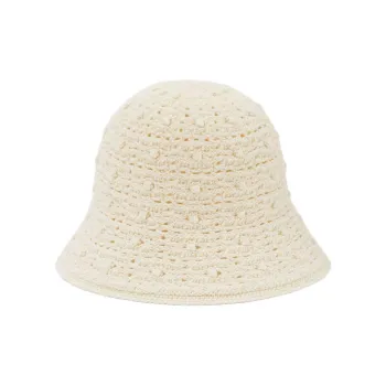 Loro Piana Abaca Bucket Hats Women's Cream Almond