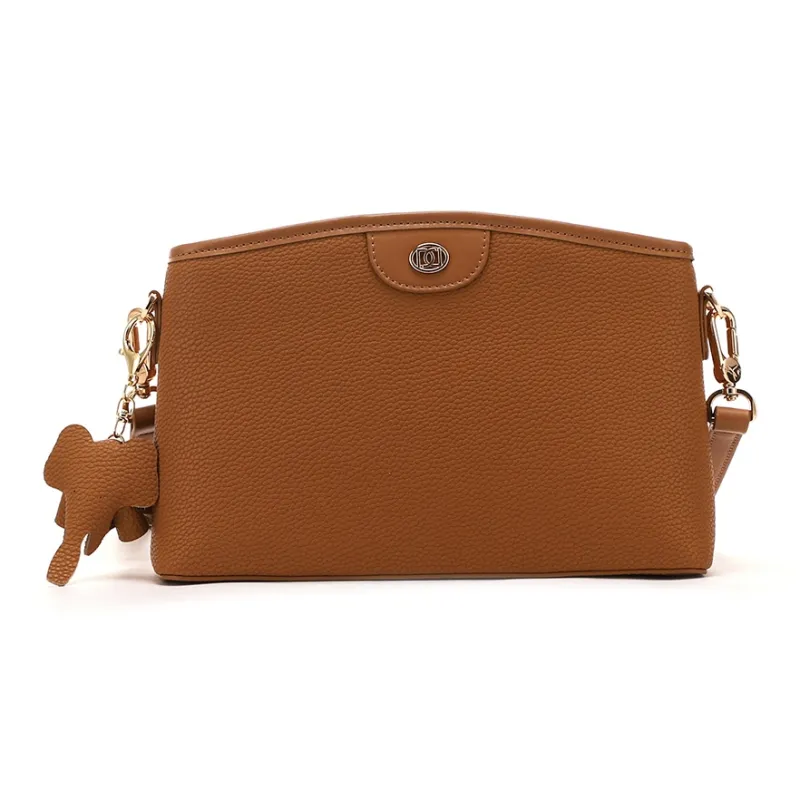 RED DRAGONFLY Cow Leather Handheld Crossbody Bag Regular Women's Black/Brown/Apricot-4