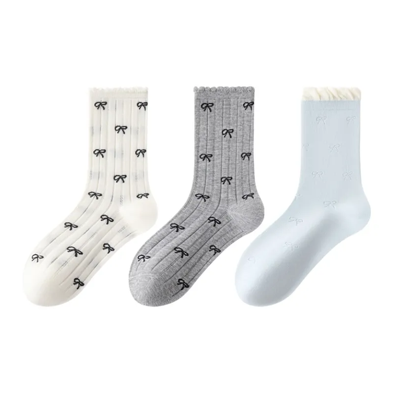 SHIWAJI Mid-Calf Socks Women's 3 Pack-5