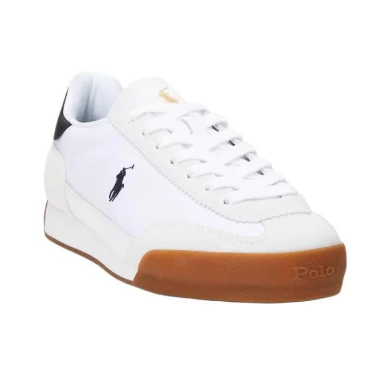 Polo Ralph Lauren Hester Low-Top Skateboard Shoes Men's White-2