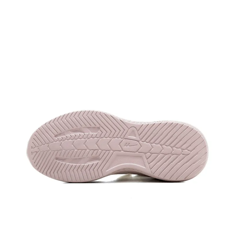 Warrior Cushioned Wear-Resistant Breathable Low-Top Casual Running Shoes Women's White Pink-5