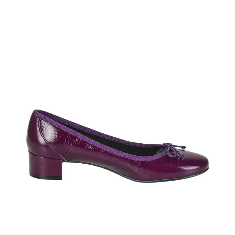 JB MARTIN Scene Chunky Heel High Heels 4cm Women's Purple-1