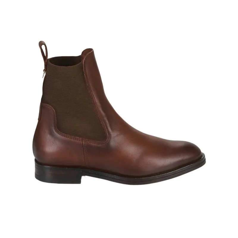 JB MARTIN Octavie Short Chelsea Boots 3cm Women's Red Brown-1