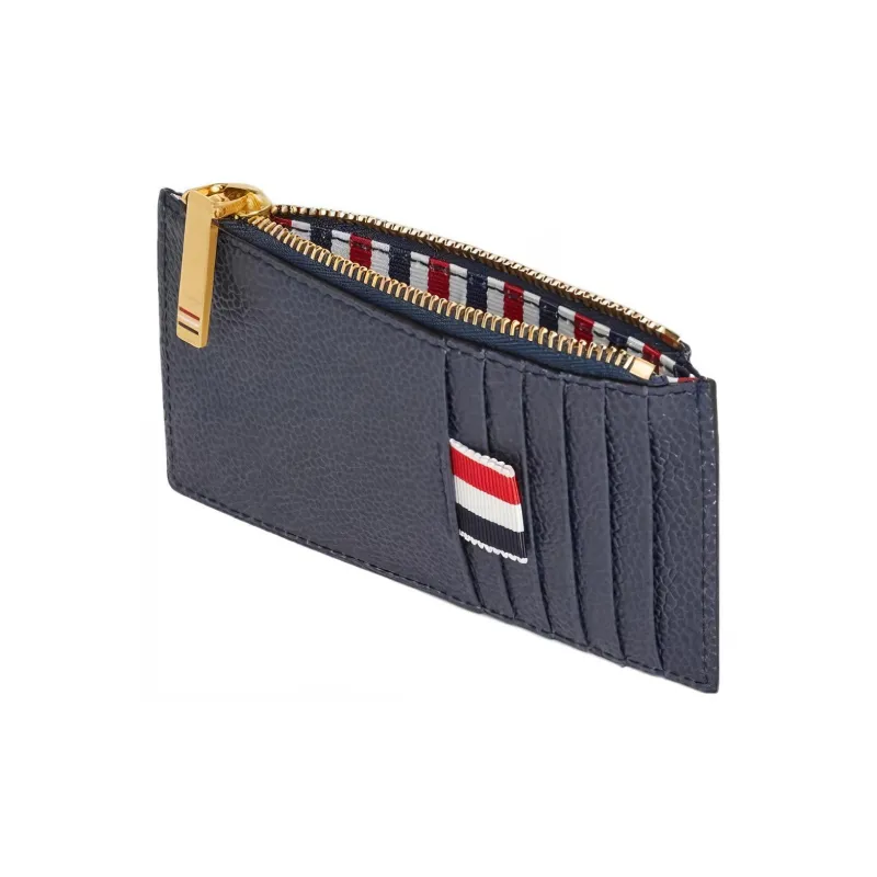 THOM BROWNE· Calfskin Card Holder Men's Marine Blue-1