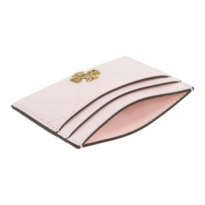 TORY BURCH Calfskin Card Holder Women's Pink-4