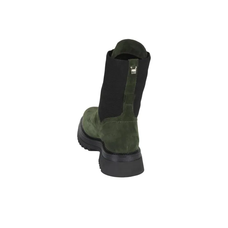 JB MARTIN Ophelie Short Chelsea Boots Women's Green-5