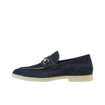 GUCCI Horsebit Loafers Men's Dark Blue