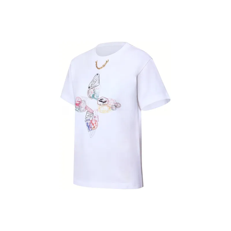 LOUIS VUITTON Travel Stamp Flower T Shirt-2