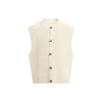 ZARA Vests Men White