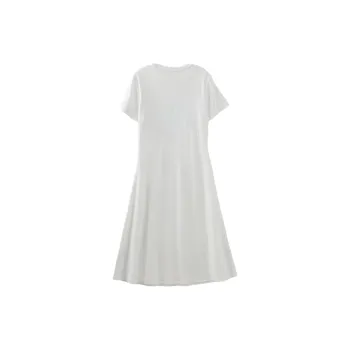 【dme】 Short Sleeved Dresses Women's White