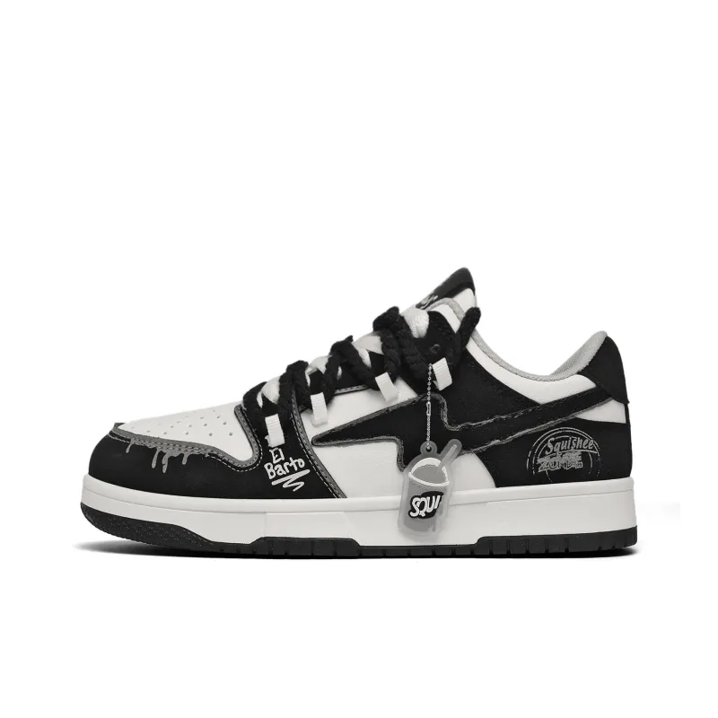 The Simpsons Abrasion Resistant, Lightweight, And Breathable Low Top Skateboard Shoes Unisex-1