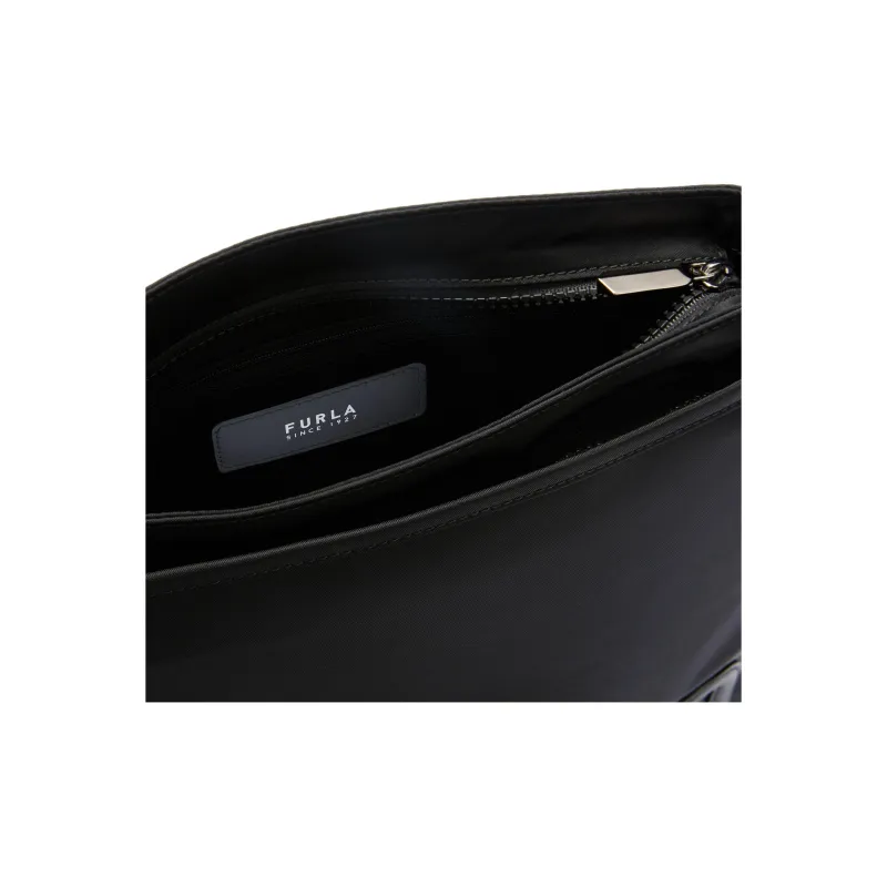 Furla Nylon Crossbody Bag Shoulder Bag Medium Size Men's Black-3
