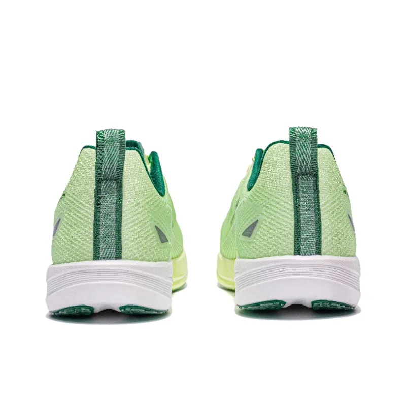 VICTORY LIGHT Abrasion Resistant Slip Resistant Low Top Carbon Plate Training Sprint Running Shoes Unisex Racing Green-3