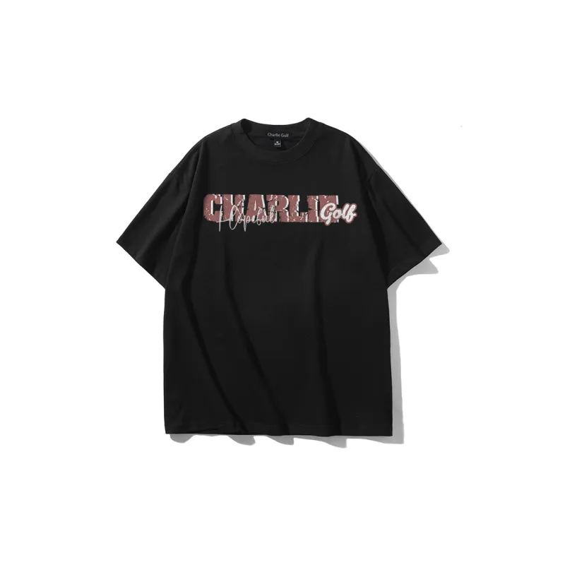 CHARLIE GOLF T-Shirt Unisex Navy Blue-3