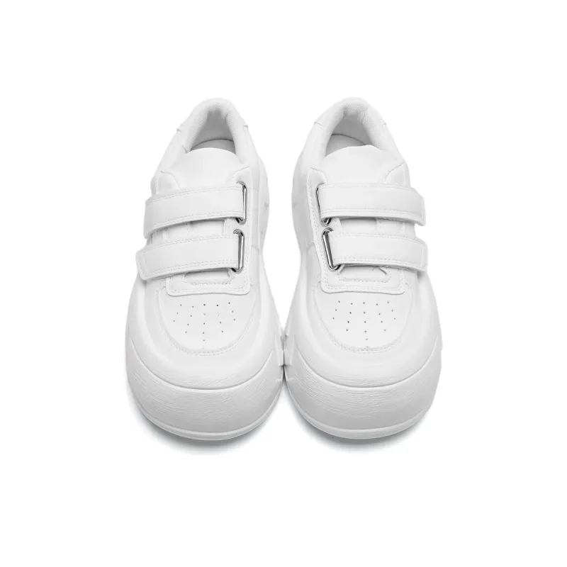 XPQ Coverage Wear-Resistant Lightweight Low-Top Skateboard Shoes Women's Pure White-3