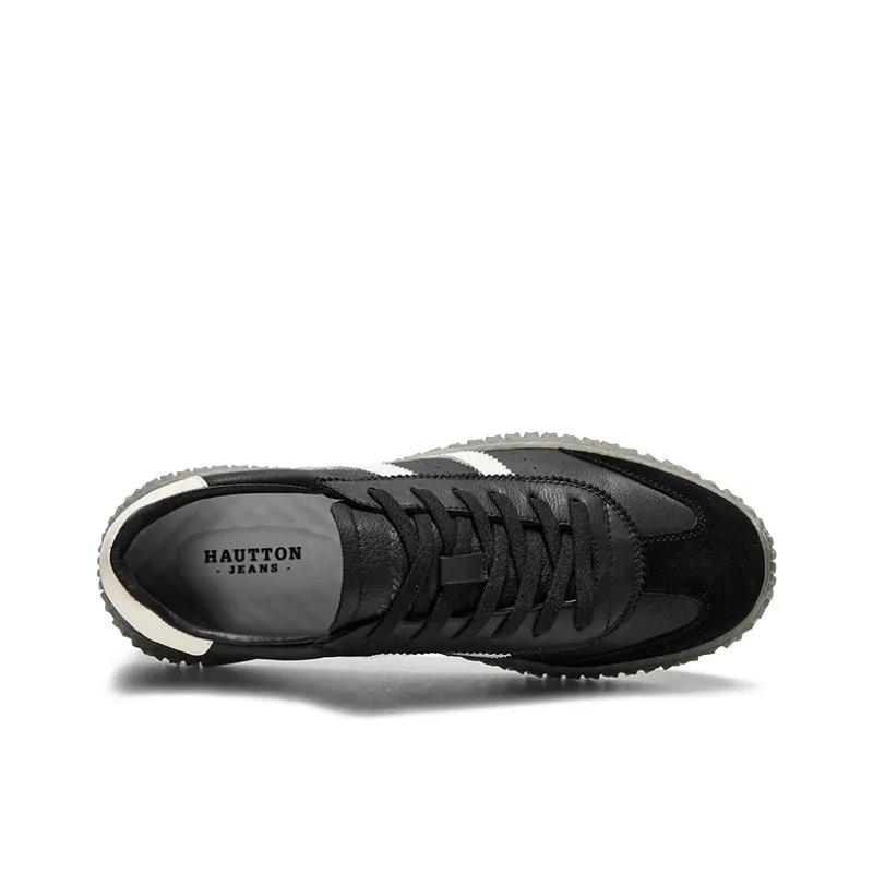 Hautton Jeans Skateboard Shoes Men's Black-4