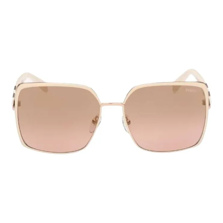 EMILIO PUCCI Metal Irregular Shape Sunglasses Women's Pink-1