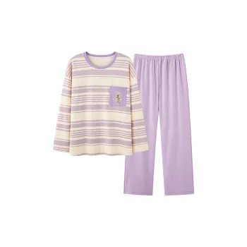 GOSO Pajama Set Women's Light Purple