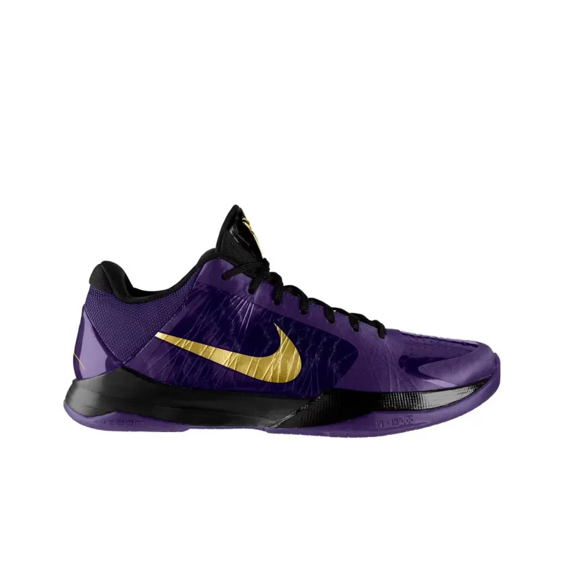 Nike Zoom Kobe 5 Protro 'Eggplant' Durable Breathable Low Top Basketball Shoes Men's Purple-1