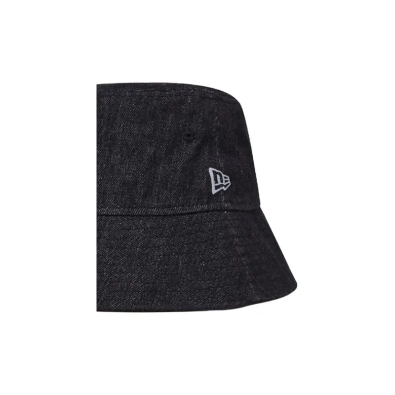 New Era Cotton, Polyester, Regenerated Cellulose Fiber, Acrylic Bucket Hats Unisex Denim Black-2
