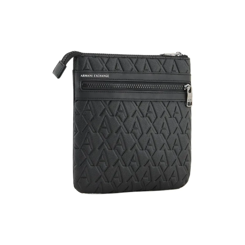 ARMANI EXCHANGEAE Polyester Messenger Bag, Crossbody Bag, Shoulder Bag Men's Black-1