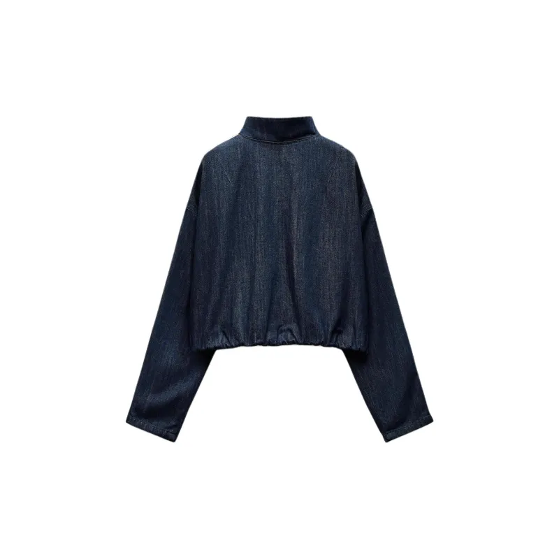 ZARA Trf Denim Jacket Women's Indigo-1