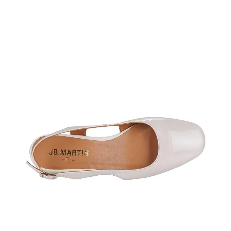 JB MARTIN VICOLA Block Heel High Heels 4cm Women's White-5