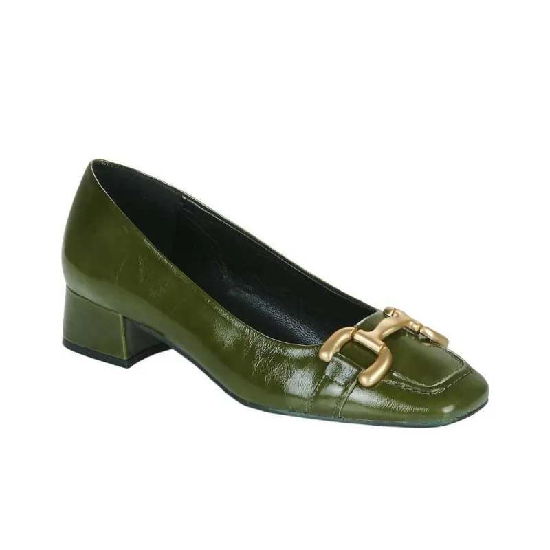 JB MARTIN VICKIE Block Heel High Heels 4cm Women's Green-2